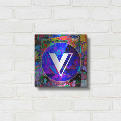 Luxe Metal Art 'VGX-Voyager Crypto,' Metal Wall Art,12x12