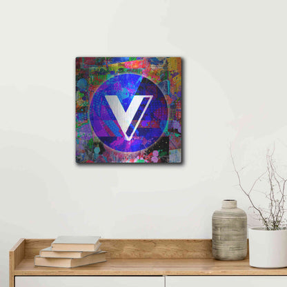 Luxe Metal Art 'VGX-Voyager Crypto,' Metal Wall Art,12x12