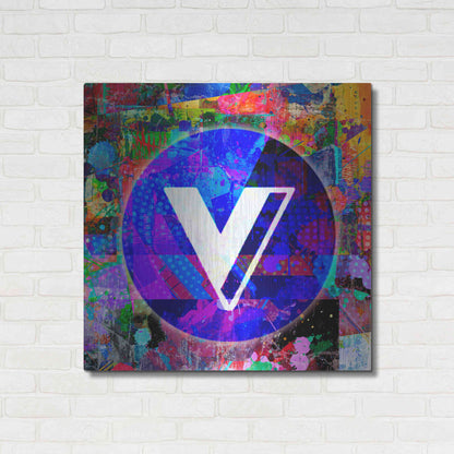 Luxe Metal Art 'VGX-Voyager Crypto,' Metal Wall Art,36x36