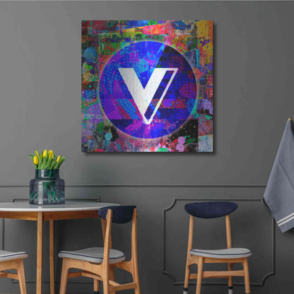 Luxe Metal Art 'VGX-Voyager Crypto,' Metal Wall Art,36x36