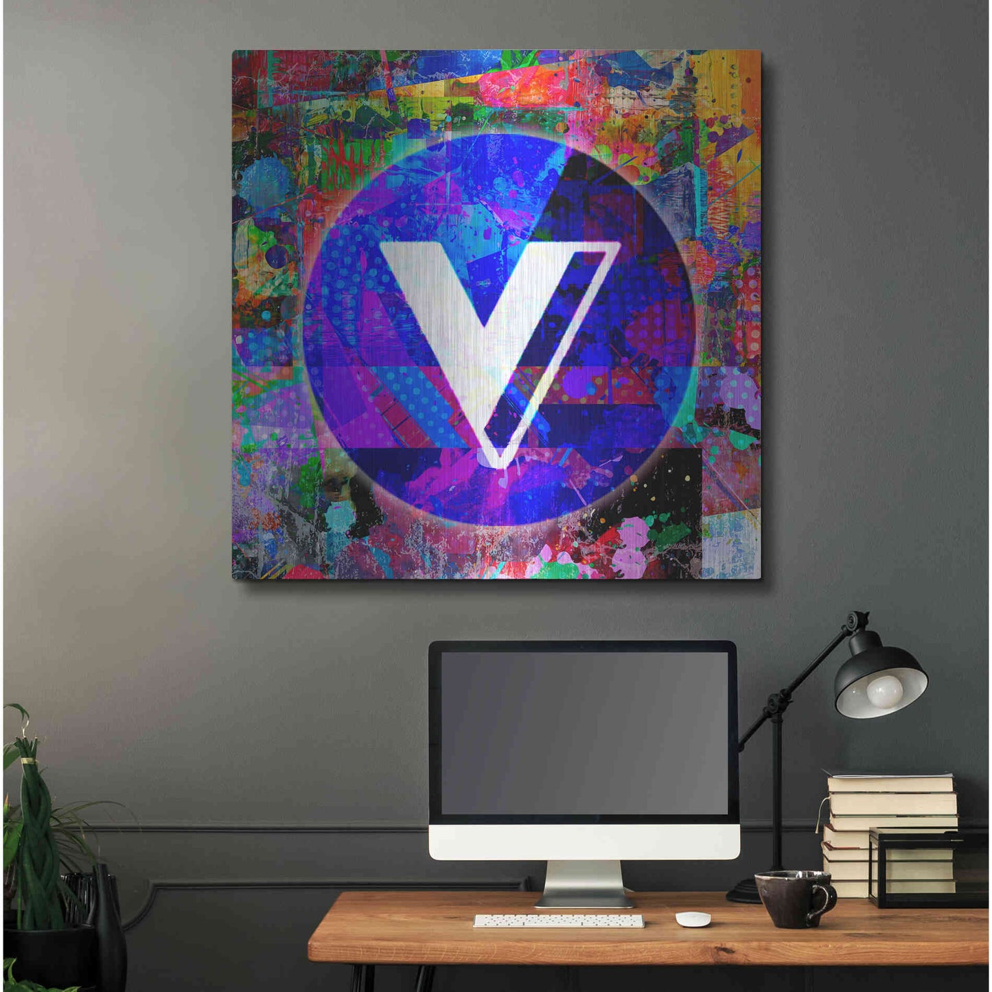 Luxe Metal Art 'VGX-Voyager Crypto,' Metal Wall Art,36x36