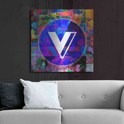 Luxe Metal Art 'VGX-Voyager Crypto,' Metal Wall Art,36x36
