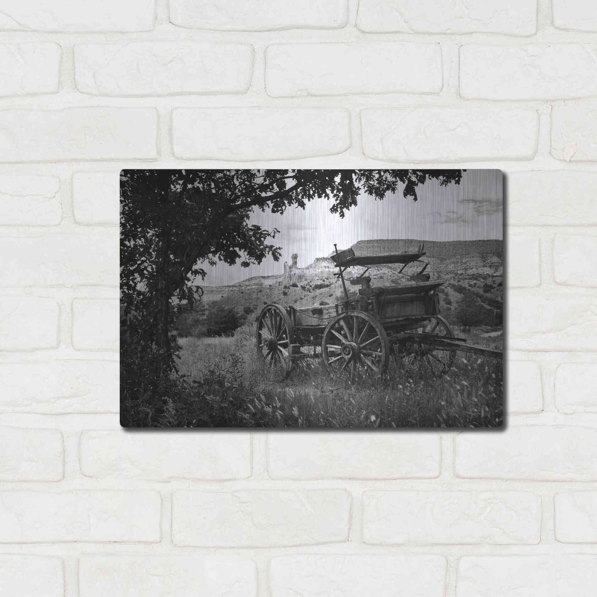 Luxe Metal Art 'The Old Southwest' by Debra Van Swearingen, Metal Wall Art,16x12