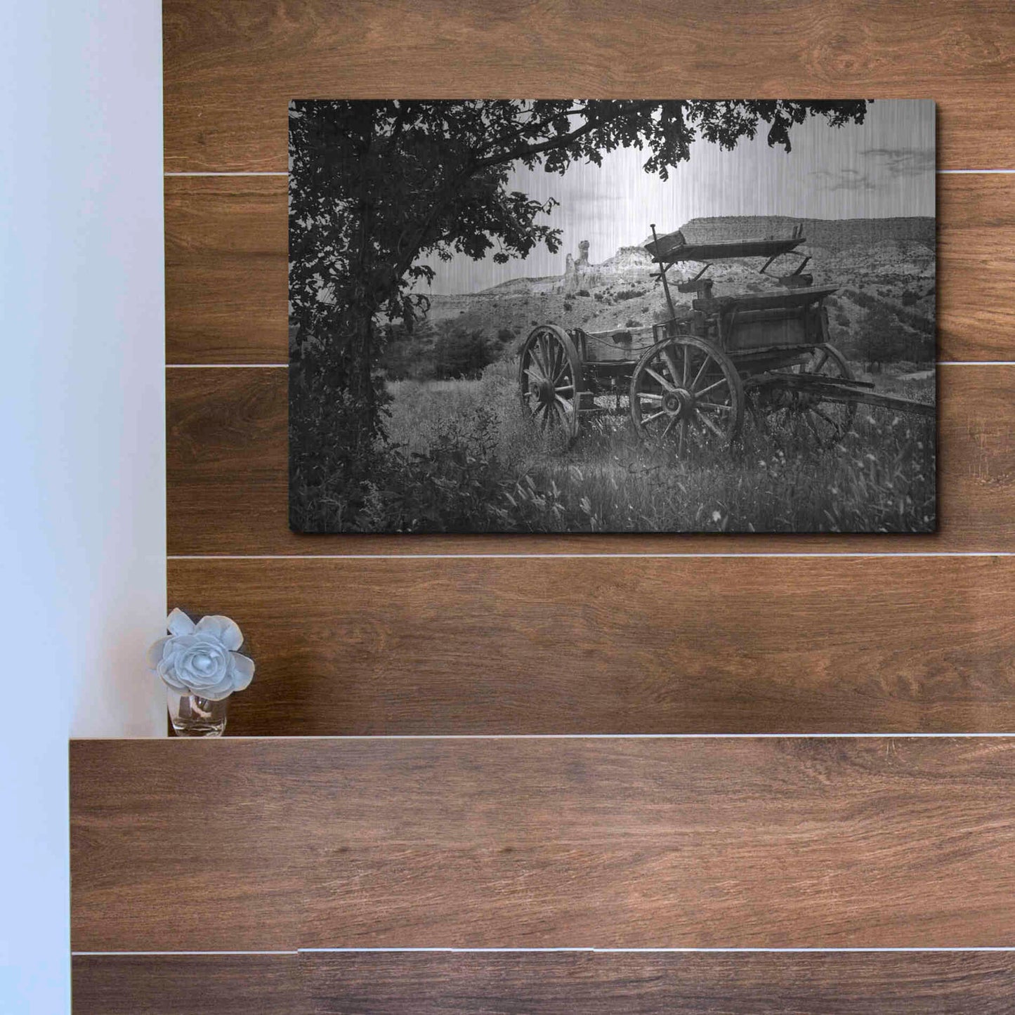 Luxe Metal Art 'The Old Southwest' by Debra Van Swearingen, Metal Wall Art,16x12