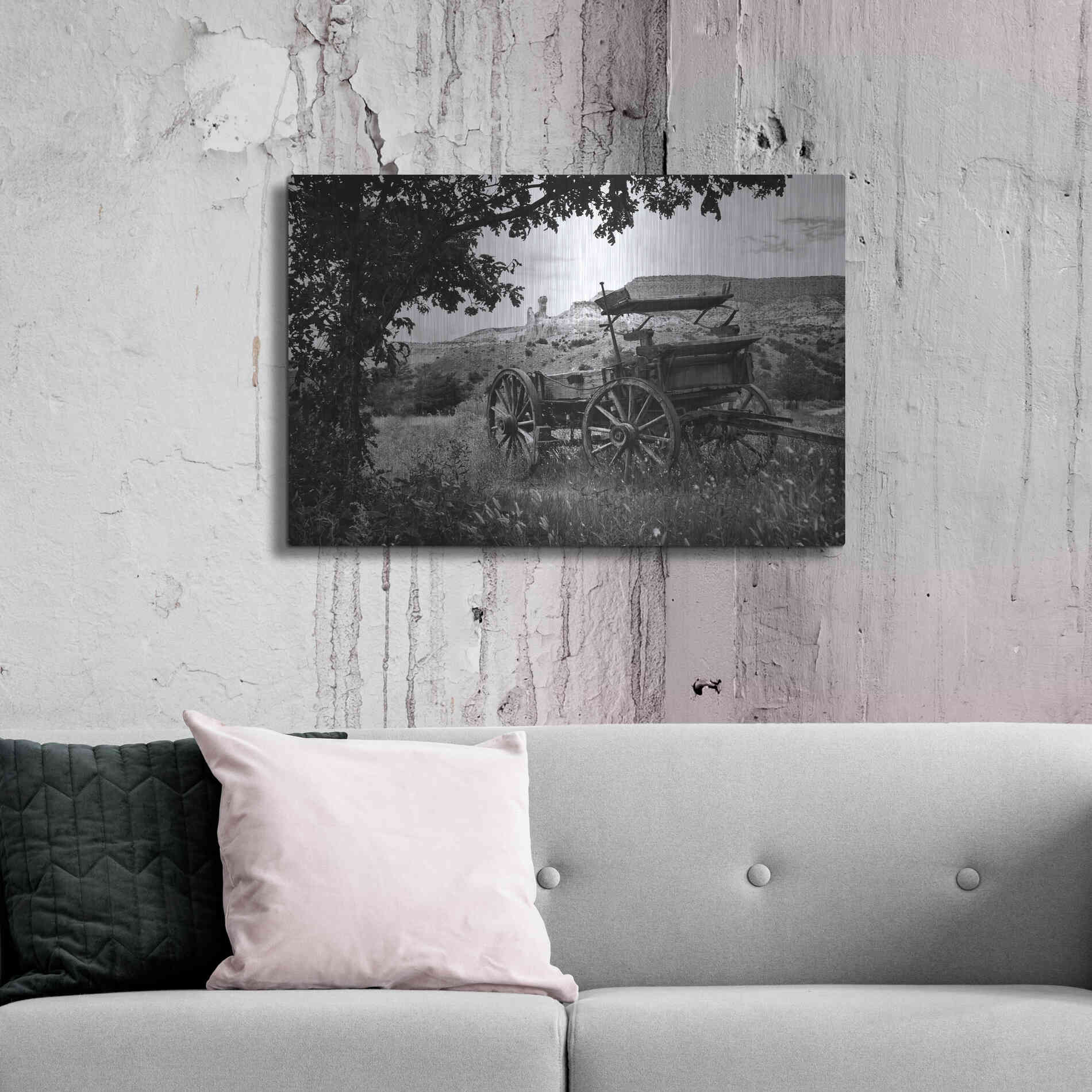 Luxe Metal Art 'The Old Southwest' by Debra Van Swearingen, Metal Wall Art,36x24