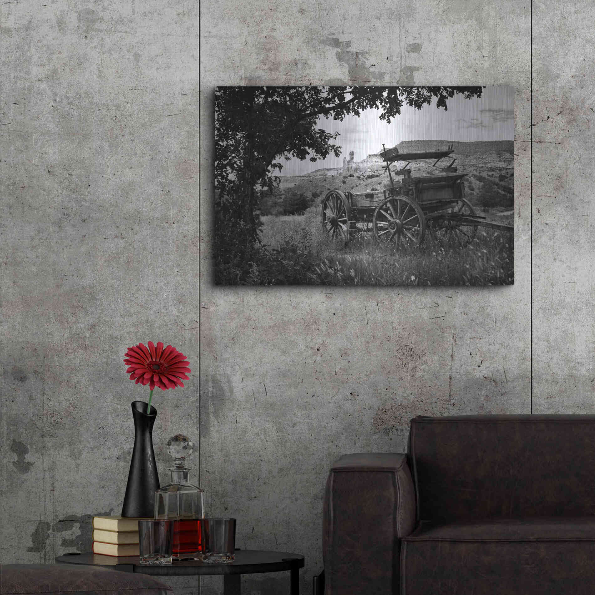 Luxe Metal Art 'The Old Southwest' by Debra Van Swearingen, Metal Wall Art,36x24