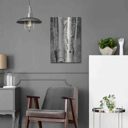 Luxe Metal Art 'Aspens II' by Debra Van Swearingen, Metal Wall Art,16x24