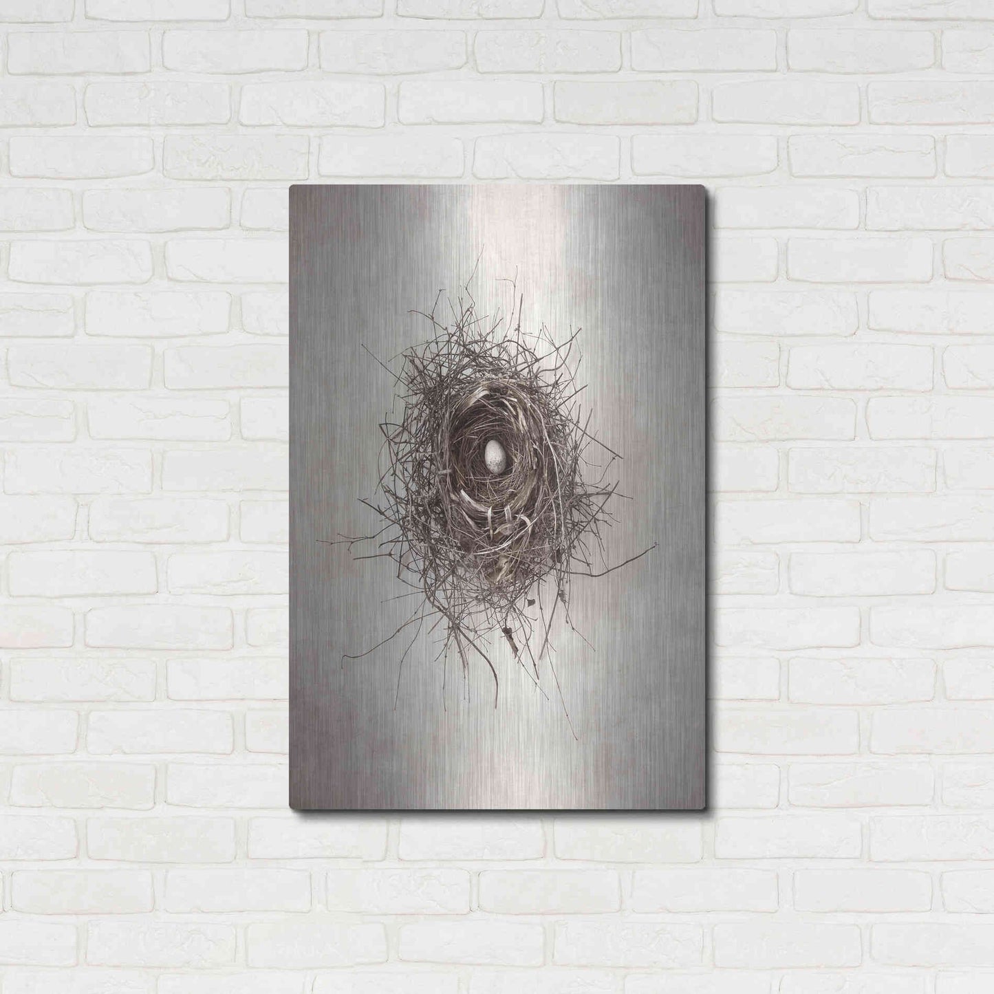 Luxe Metal Art 'Nest I' by Debra Van Swearingen, Metal Wall Art,24x36