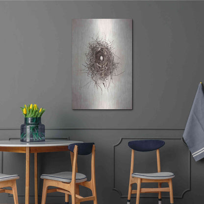 Luxe Metal Art 'Nest I' by Debra Van Swearingen, Metal Wall Art,24x36