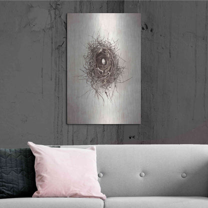 Luxe Metal Art 'Nest I' by Debra Van Swearingen, Metal Wall Art,24x36