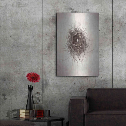 Luxe Metal Art 'Nest I' by Debra Van Swearingen, Metal Wall Art,24x36