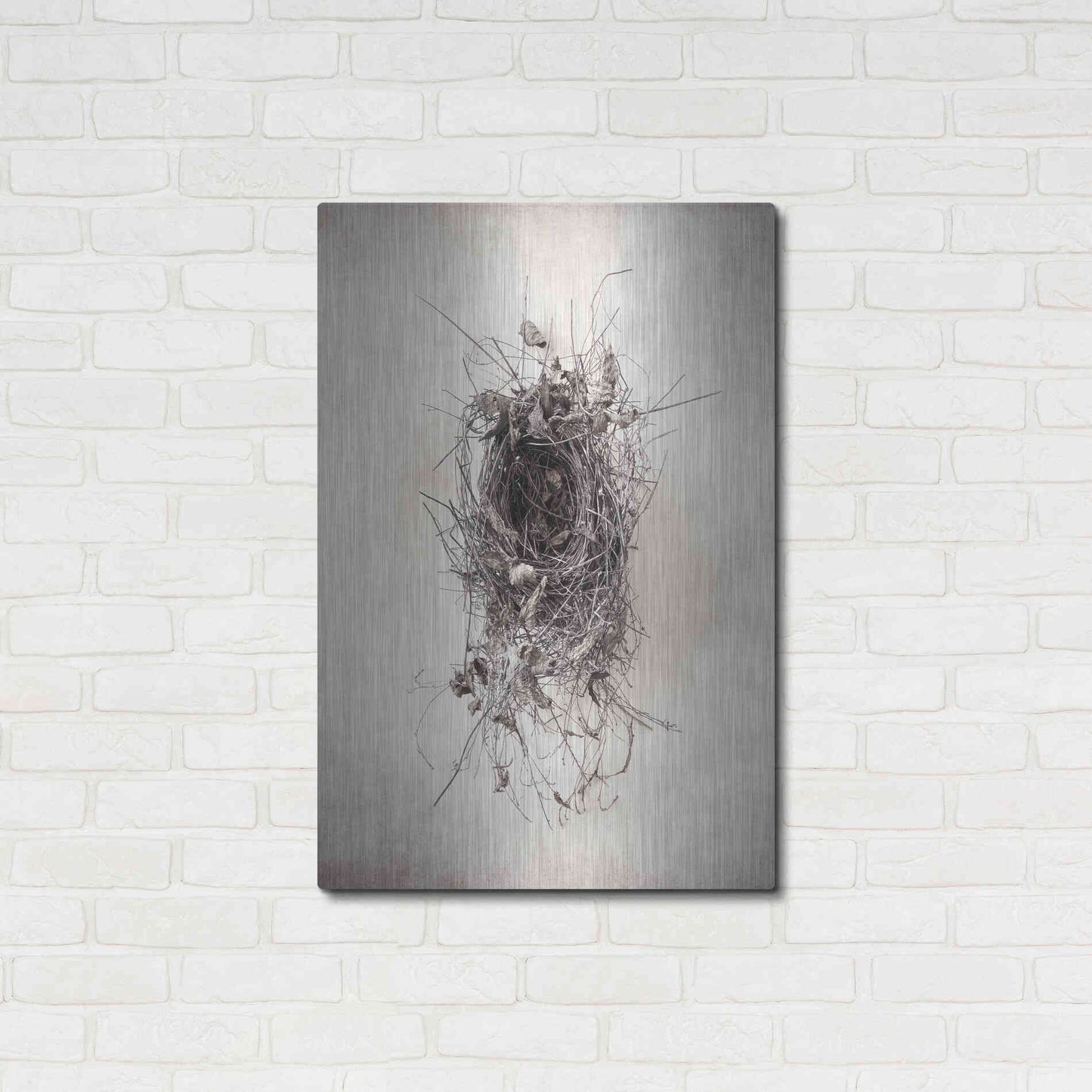 Luxe Metal Art 'Nest II' by Debra Van Swearingen, Metal Wall Art,24x36