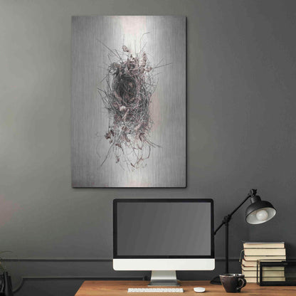 Luxe Metal Art 'Nest II' by Debra Van Swearingen, Metal Wall Art,24x36