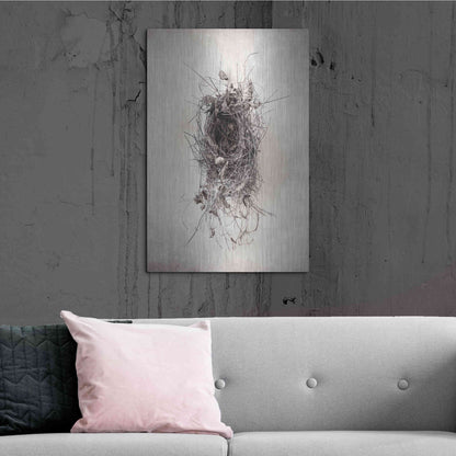 Luxe Metal Art 'Nest II' by Debra Van Swearingen, Metal Wall Art,24x36
