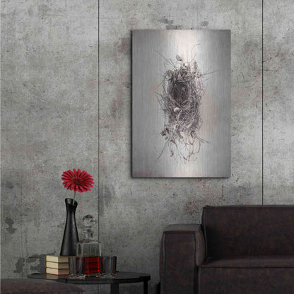 Luxe Metal Art 'Nest II' by Debra Van Swearingen, Metal Wall Art,24x36