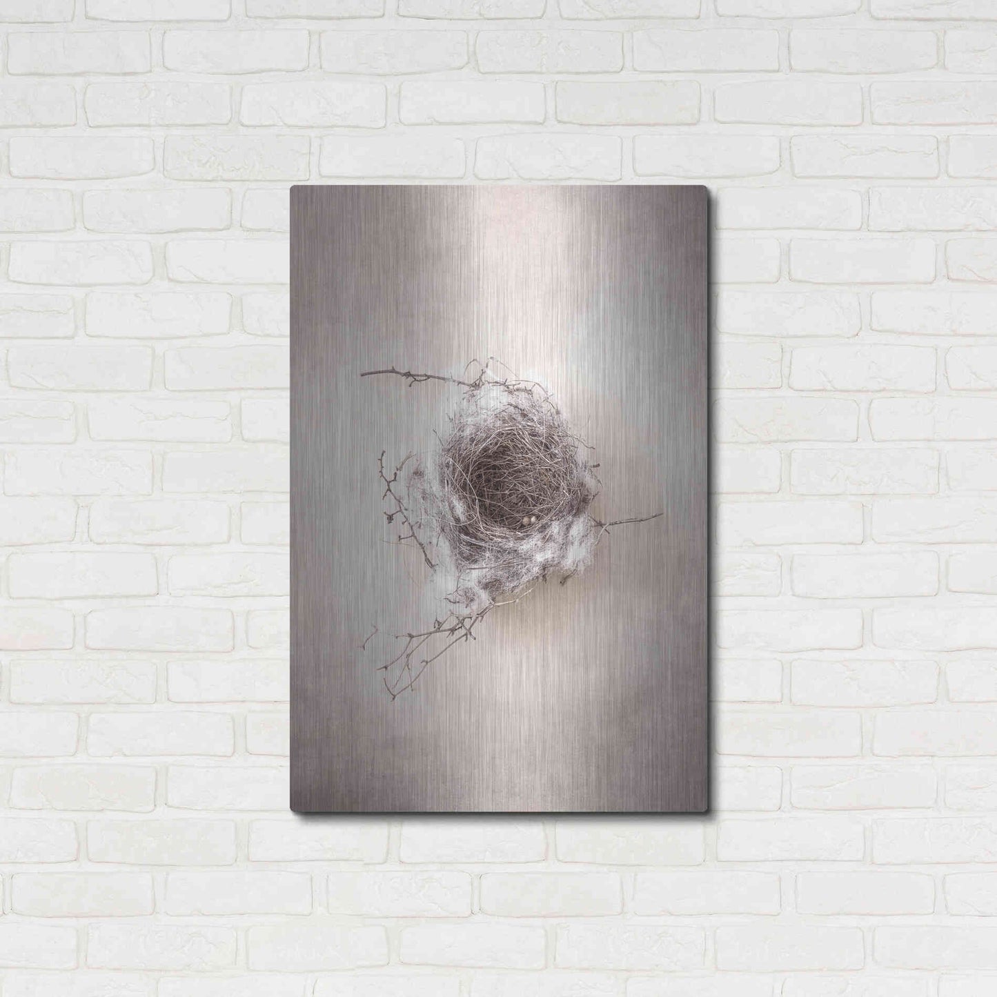 Luxe Metal Art 'Nest III' by Debra Van Swearingen, Metal Wall Art,24x36