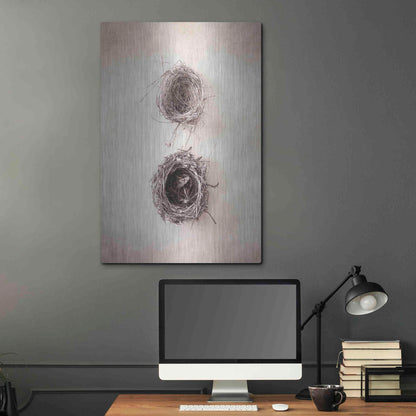 Luxe Metal Art 'Nest IV' by Debra Van Swearingen, Metal Wall Art,24x36