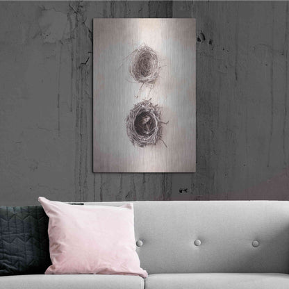 Luxe Metal Art 'Nest IV' by Debra Van Swearingen, Metal Wall Art,24x36