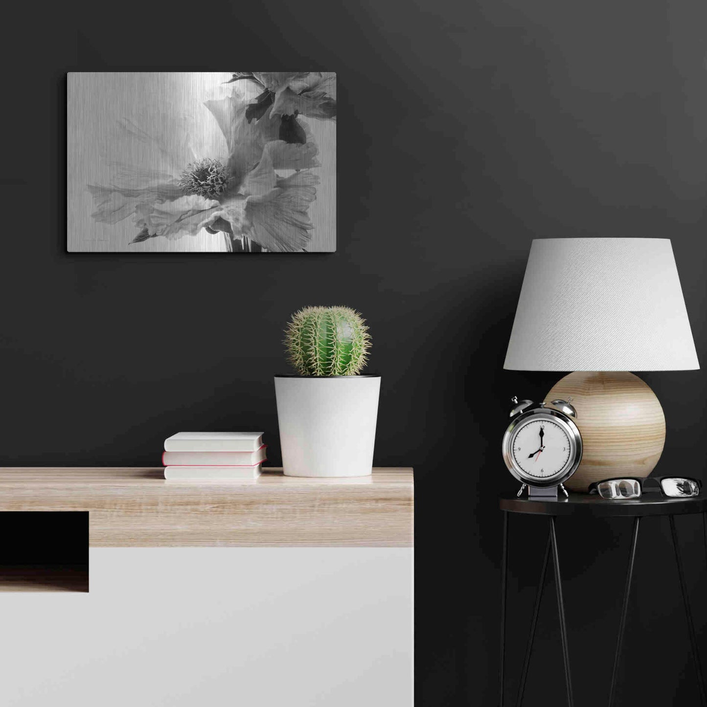 Luxe Metal Art 'Translucent Peony VBW' by Debra Van Swearingen, Metal Wall Art,24x16