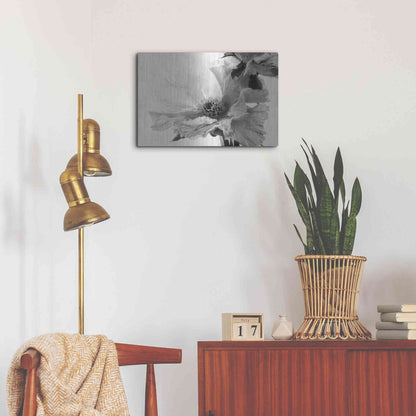 Luxe Metal Art 'Translucent Peony VBW' by Debra Van Swearingen, Metal Wall Art,24x16