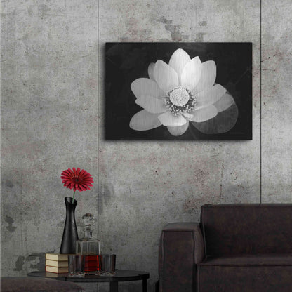 Luxe Metal Art 'Lotus Flower II v2' by Debra Van Swearingen, Metal Wall Art,36x24