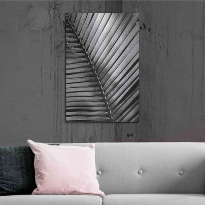 Luxe Metal Art 'Palm Frond I' by Debra Van Swearingen, Metal Wall Art,24x36