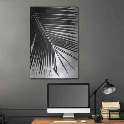 Luxe Metal Art 'Palm Frond II' by Debra Van Swearingen, Metal Wall Art,24x36