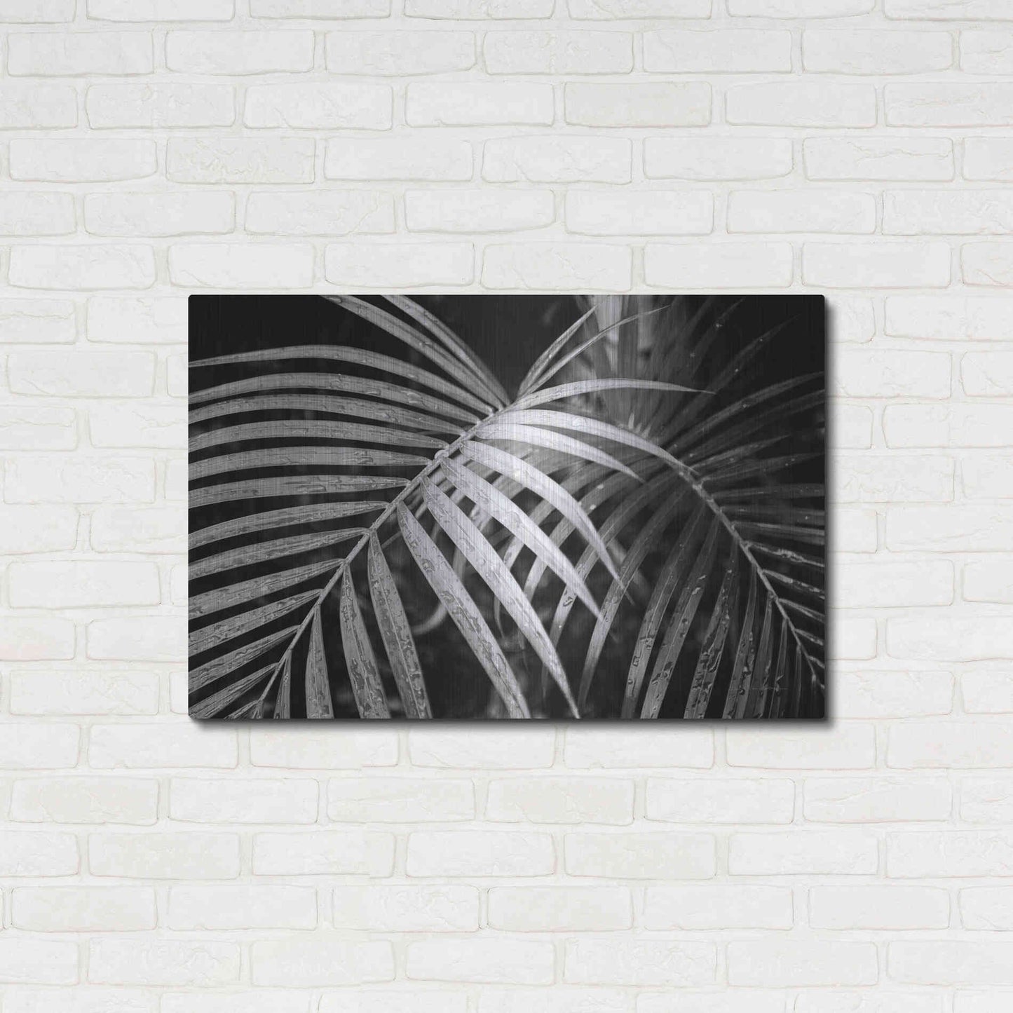Luxe Metal Art 'Palm Fronds' by Debra Van Swearingen, Metal Wall Art,36x24
