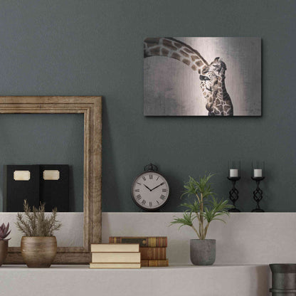 Luxe Metal Art 'Mother and Son' by Debra Van Swearingen, Metal Wall Art,16x12