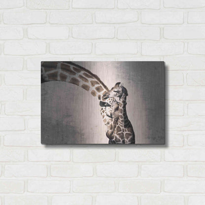 Luxe Metal Art 'Mother and Son' by Debra Van Swearingen, Metal Wall Art,24x16
