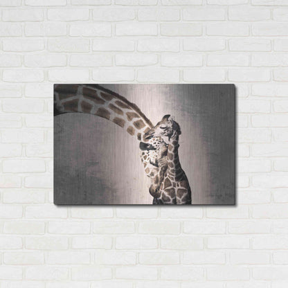 Luxe Metal Art 'Mother and Son' by Debra Van Swearingen, Metal Wall Art,36x24