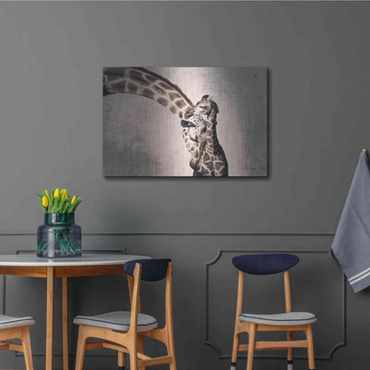 Luxe Metal Art 'Mother and Son' by Debra Van Swearingen, Metal Wall Art,36x24