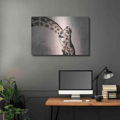 Luxe Metal Art 'Mother and Son' by Debra Van Swearingen, Metal Wall Art,36x24