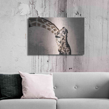 Luxe Metal Art 'Mother and Son' by Debra Van Swearingen, Metal Wall Art,36x24