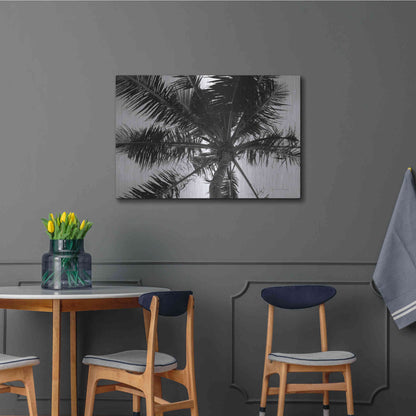 Luxe Metal Art 'Palm Tree Looking Up III' by Debra Van Swearingen, Metal Wall Art,36x24