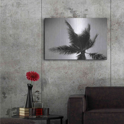 Luxe Metal Art 'Palm Tree Looking Up IV' by Debra Van Swearingen, Metal Wall Art,36x24
