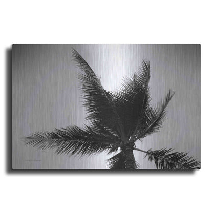 Luxe Metal Art 'Palm Tree Looking Up IV' by Debra Van Swearingen, Metal Wall Art