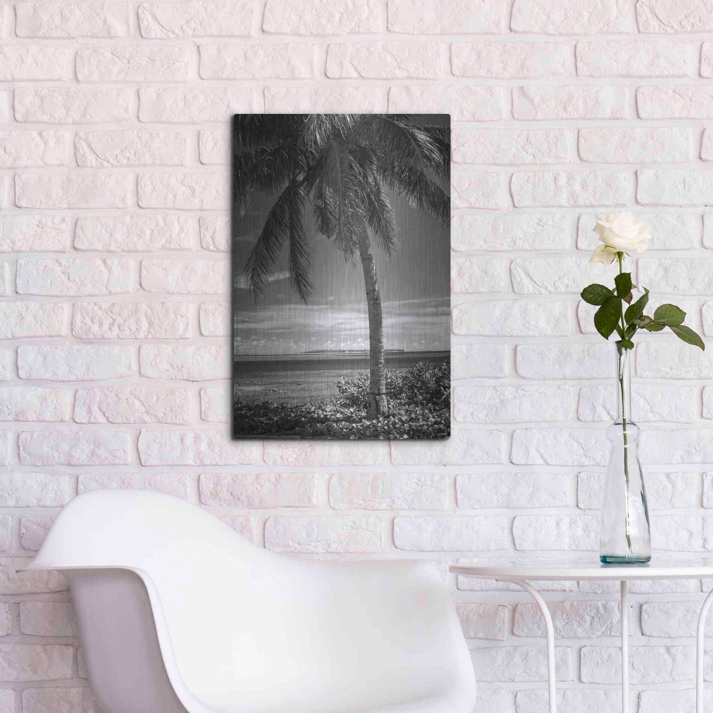 Luxe Metal Art 'Ocean View' by Debra Van Swearingen, Metal Wall Art,16x24