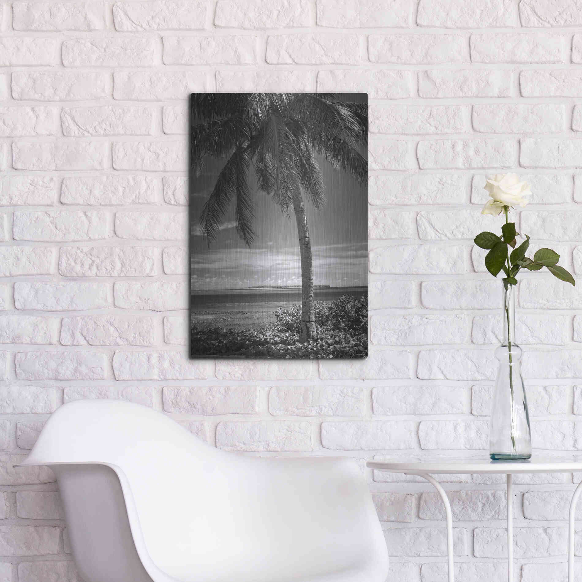 Luxe Metal Art 'Ocean View' by Debra Van Swearingen, Metal Wall Art,16x24