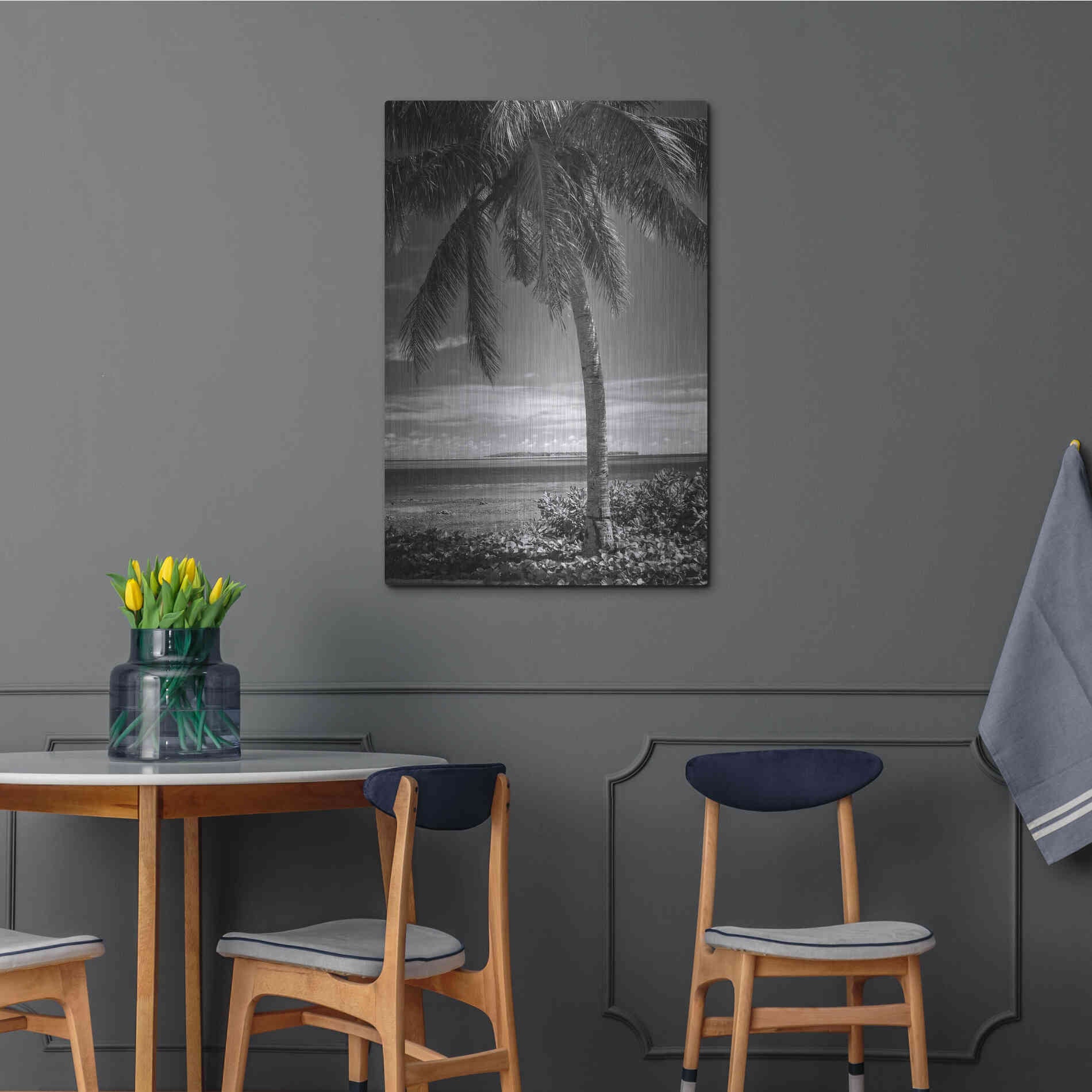 Luxe Metal Art 'Ocean View' by Debra Van Swearingen, Metal Wall Art,24x36