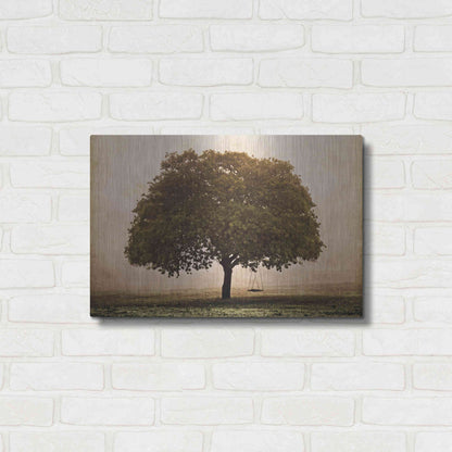Luxe Metal Art 'The Hopeful Oak' by Debra Van Swearingen, Metal Wall Art,24x16
