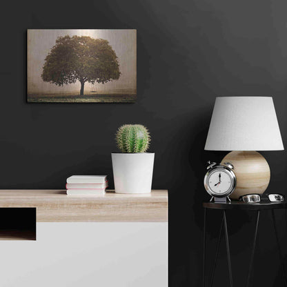 Luxe Metal Art 'The Hopeful Oak' by Debra Van Swearingen, Metal Wall Art,24x16