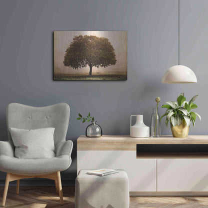 Luxe Metal Art 'The Hopeful Oak' by Debra Van Swearingen, Metal Wall Art,24x16