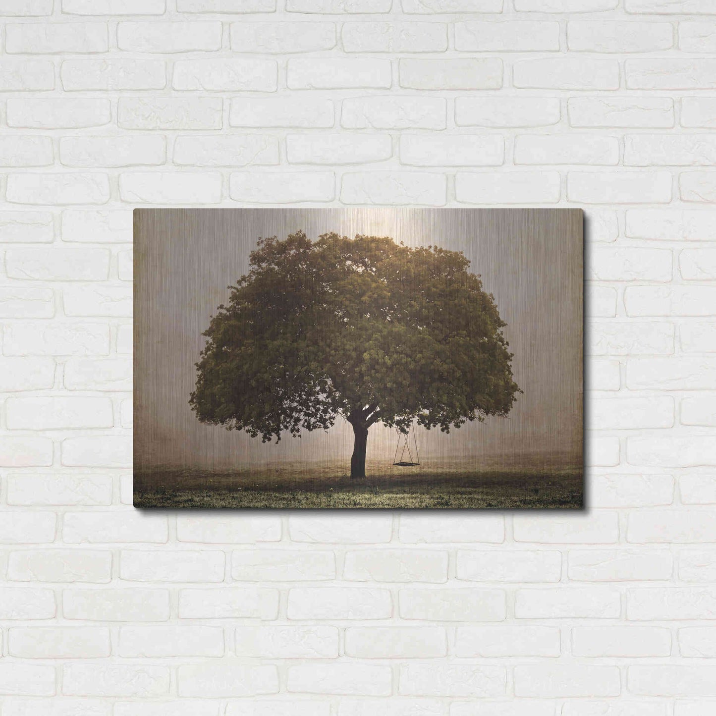 Luxe Metal Art 'The Hopeful Oak' by Debra Van Swearingen, Metal Wall Art,36x24