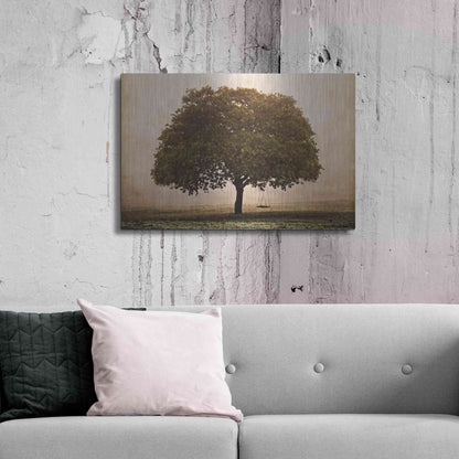 Luxe Metal Art 'The Hopeful Oak' by Debra Van Swearingen, Metal Wall Art,36x24
