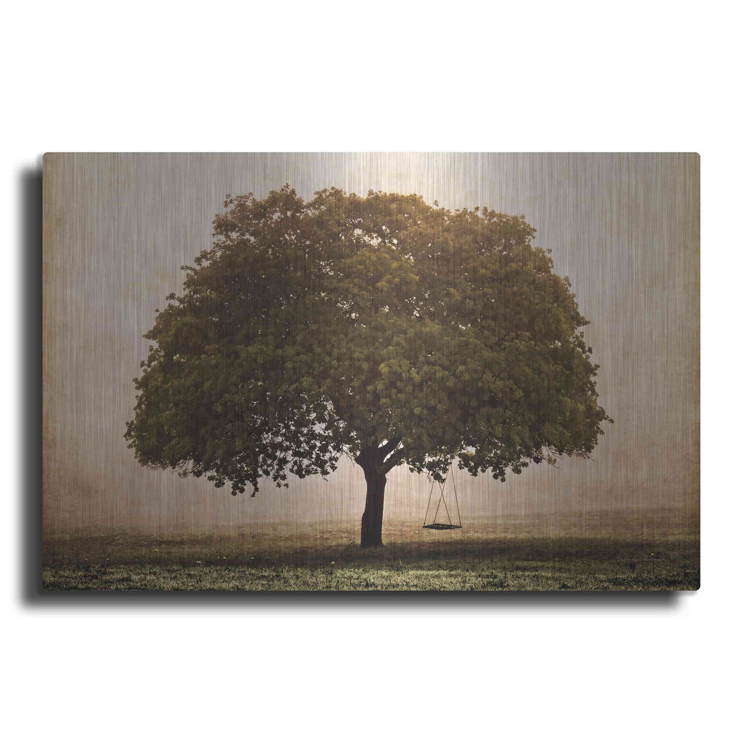 Luxe Metal Art 'The Hopeful Oak' by Debra Van Swearingen, Metal Wall Art
