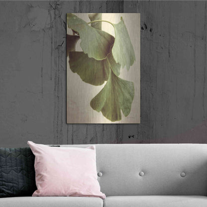 Luxe Metal Art 'Gingko Color' by Debra Van Swearingen, Metal Wall Art,24x36