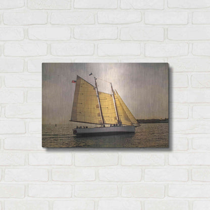 Luxe Metal Art 'Morning Sail' by Debra Van Swearingen, Metal Wall Art,24x16
