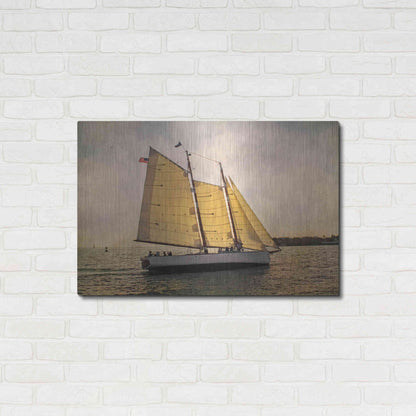 Luxe Metal Art 'Morning Sail' by Debra Van Swearingen, Metal Wall Art,36x24
