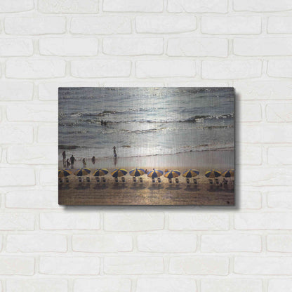 Luxe Metal Art 'A Day At The Beach' by Debra Van Swearingen, Metal Wall Art,24x16